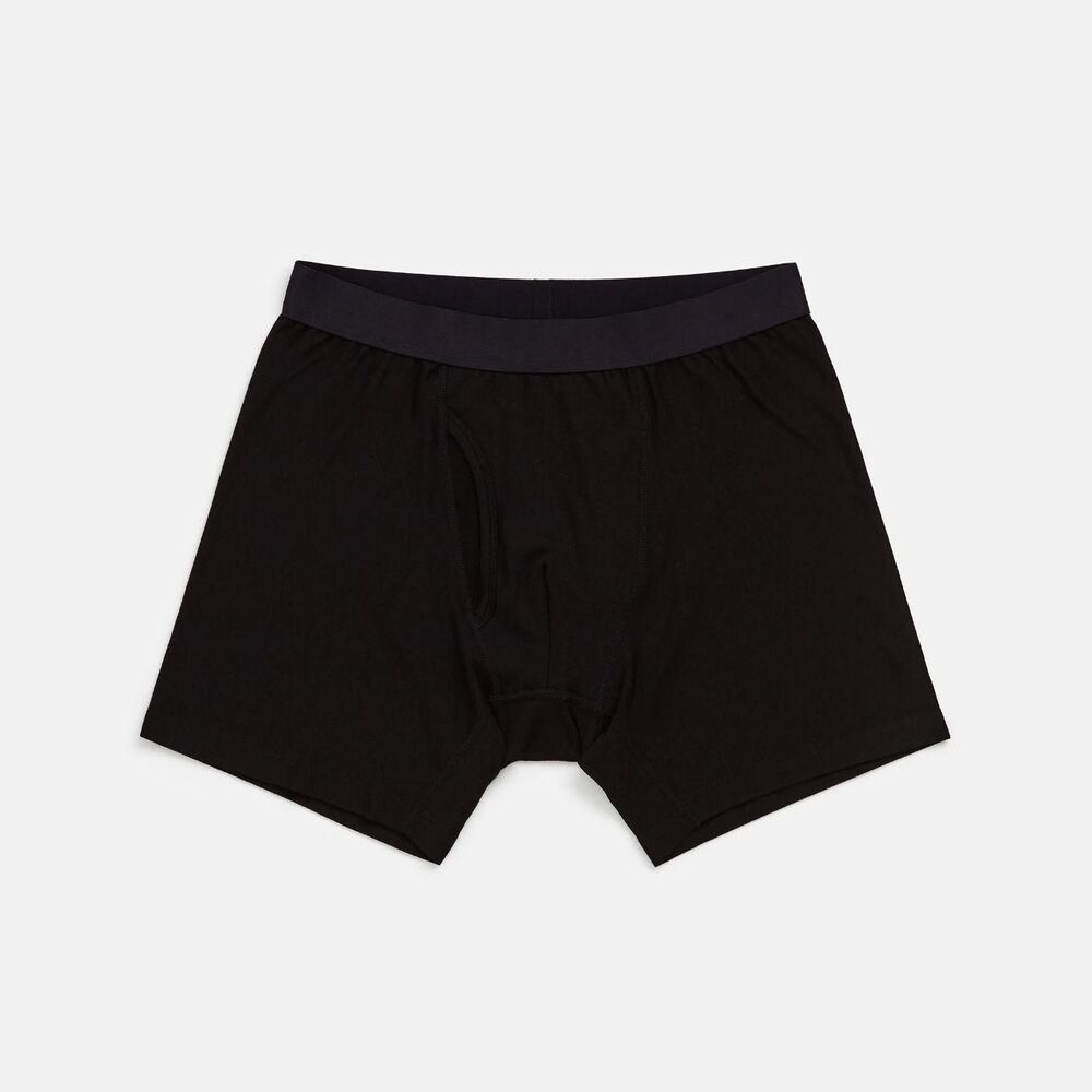 Wool&Prince Men’s Merino Wool Boxer Briefs Black XL